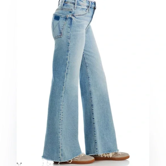 MOTHER The Hustler Roller Frayed Jeans I Confess PETITE Size 25 NWT - Picture 3 of 10